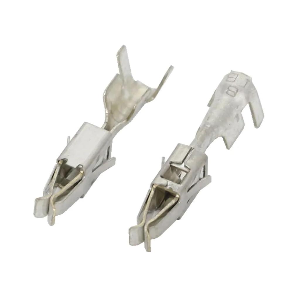 50 PCS 2.8/3.5mm Brass Tinned Electrical Car Wire Harness Connector Wiring Terminal Plug DJ623-E3.5AB/DJ615B-2.8 * 0.8A 2-964300-1(DJ615B-2.8x0.8A)