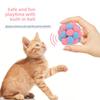 Colorful Plush Bell Ball Cat Toy - Fun and Scratchable Plush Balls for Solo Play with Cats.