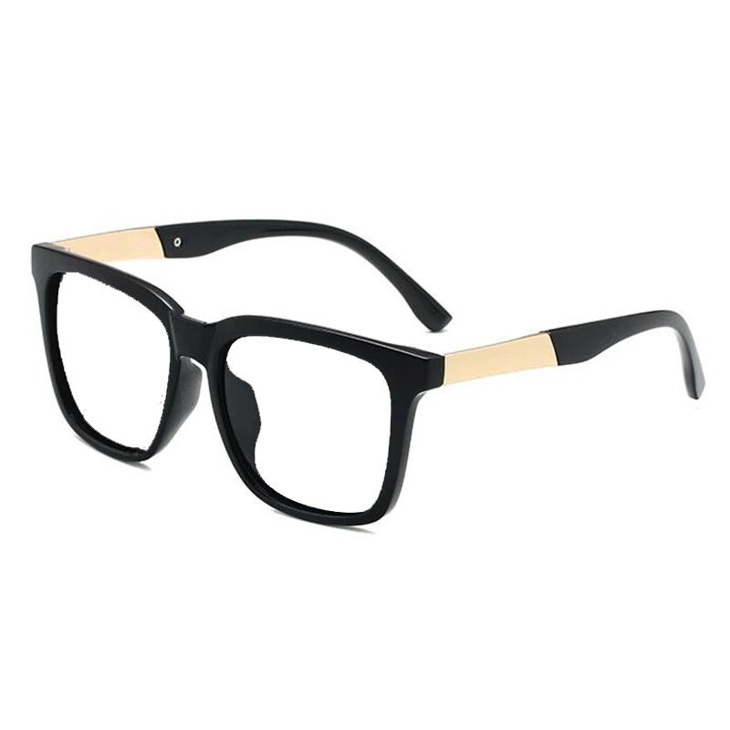 Damen Retro Myopie-Linse Quadratische Sonnenbrille Herren Metall Fahrer Korrekturbrille Damen 0 -0,5 -0,75 -1,0 Bis -6,0