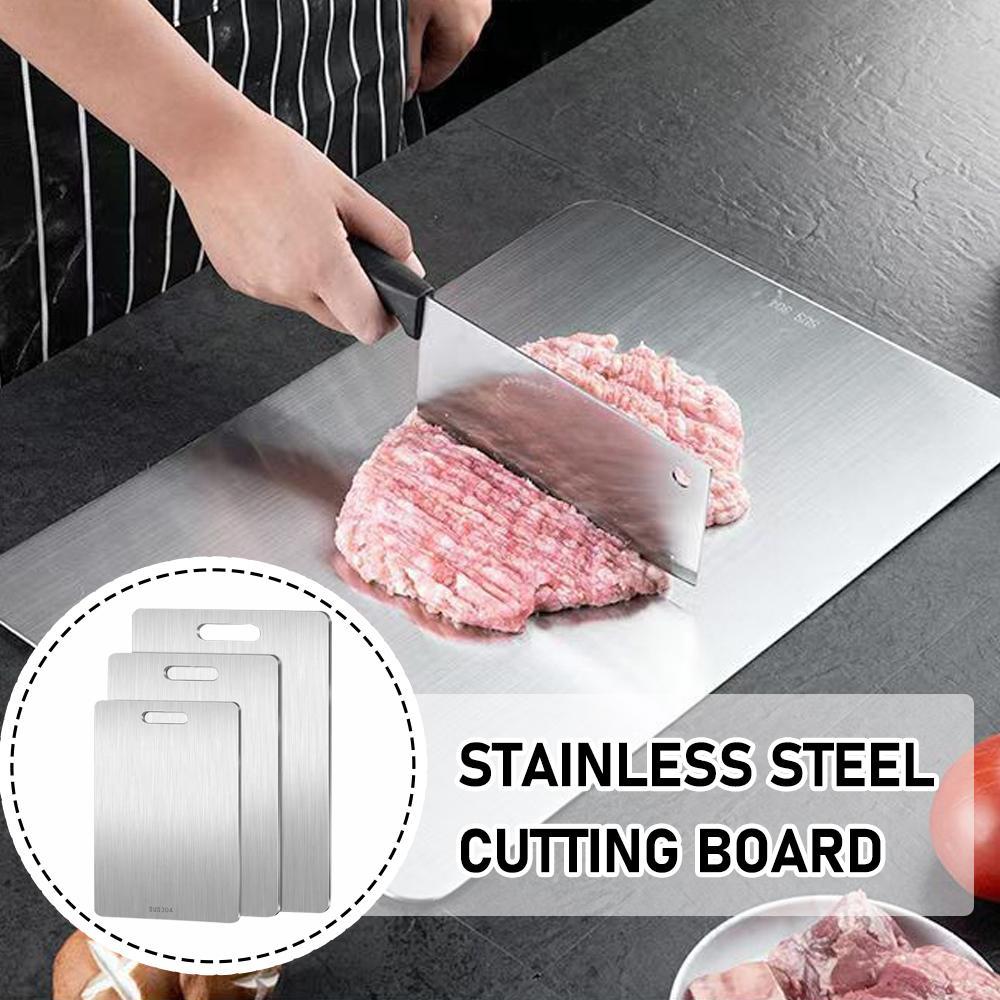 Stainless Steel Cutting Board Thickened Antibacterial and Mildew-proof Household Cutting Board Kitchen Kneading Dough Board