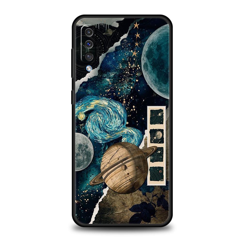 Starlit Sky Planet Space Art Phone Case For Samsung A56 A36 A26 A24 A16 A14 A12 A32 A50 A70 A22 A40 A34 A54 A42 A52 5G A06 Cover