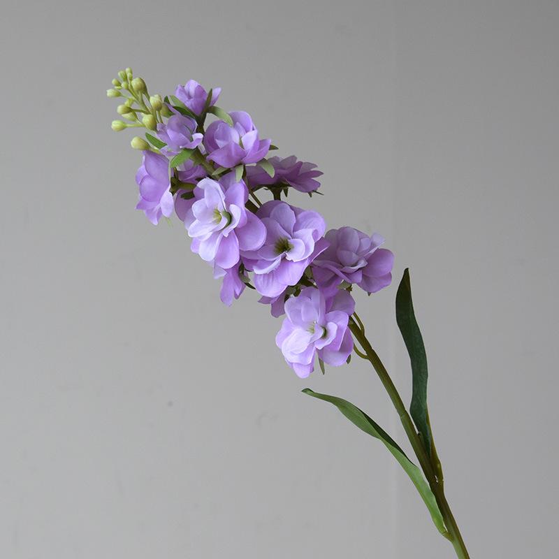 10pcs Silk Purple Hyacinth Artificial Flowers Balcony Decorative Simulation Violet Swallow Grass Fake Flower Cafe Decoration
