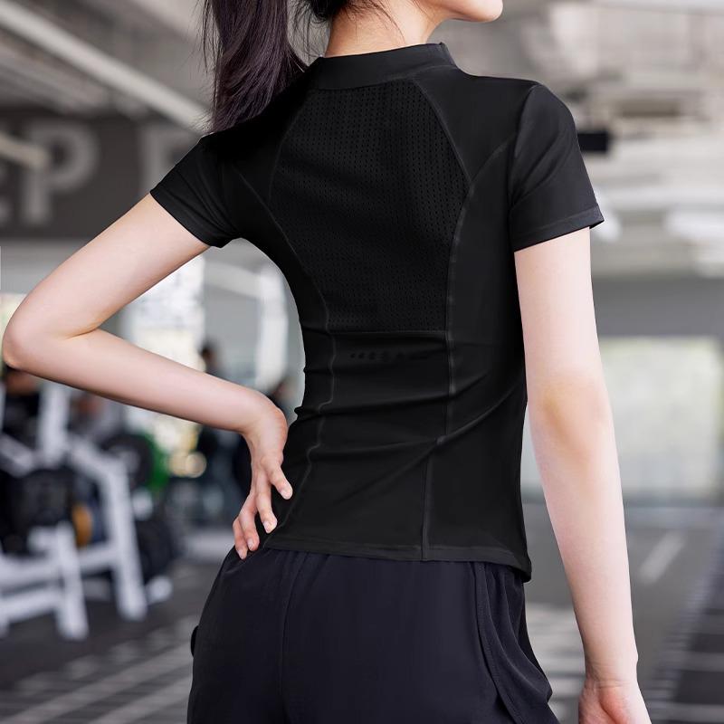 2025 Women's Spring Quick-Dry Sports Set: Short-Sleeve Running, Fitness, Morning Run & Yoga Apparel