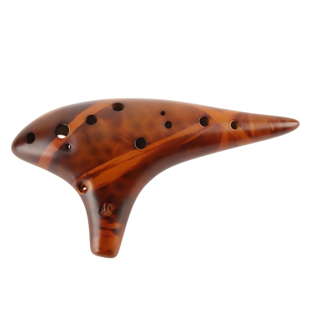 Ocarina 12 Hole Alto C Flute Wind Instrument Natural Sound Easy To Learn Early Childhood Education