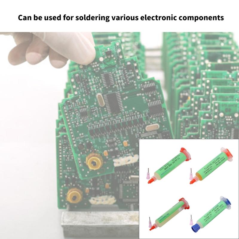 Solder Flux NC559ASM/NC223ASM/NC218ASM Not Clean Soldering Flux Pastes Rosin Flux Tacky Soldering Flux with Needle