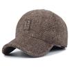 Unisex Letter Label Baseball Caps Winter Thicken Warm Hats Outdoor Adjustable Casual Hats Hip Hop Caps