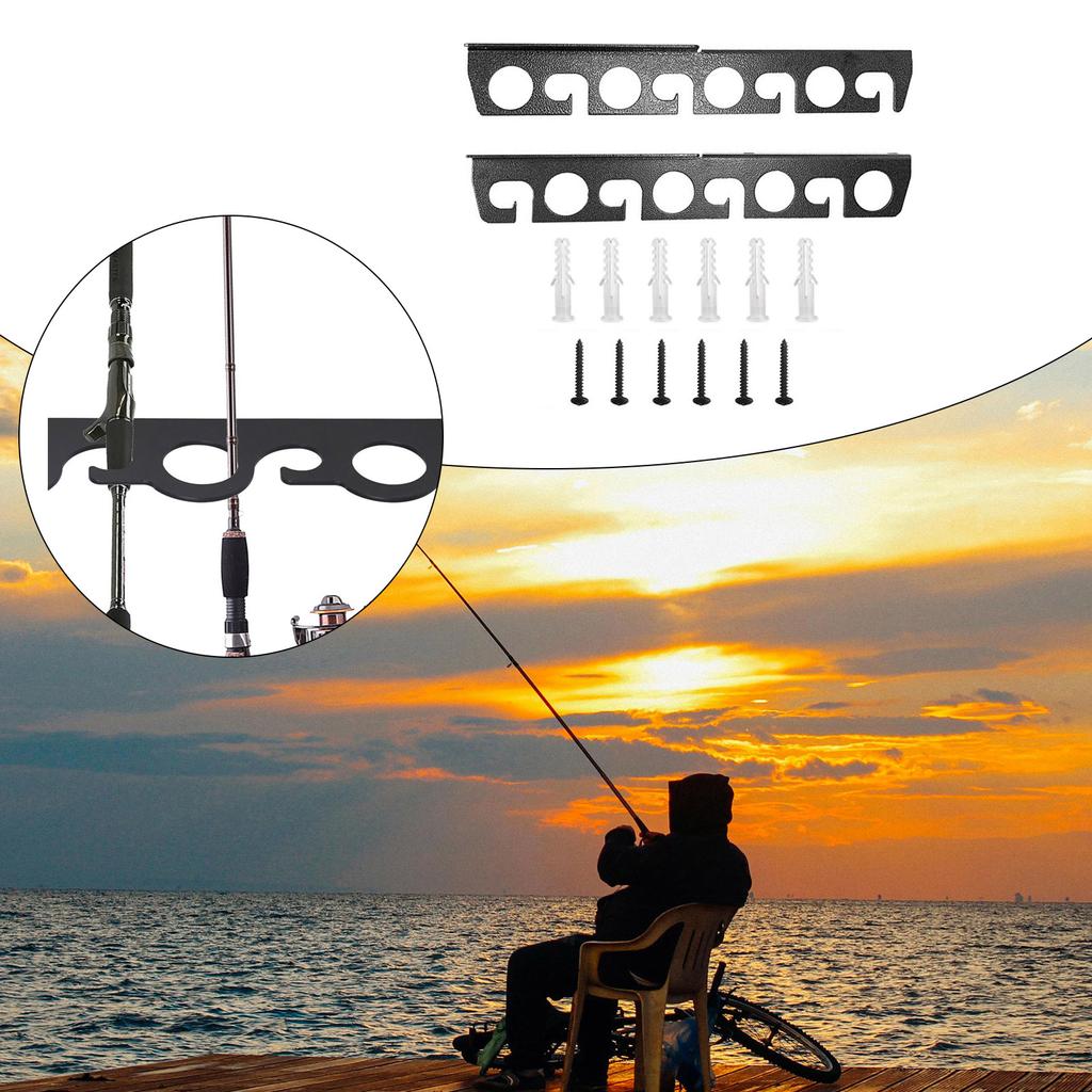 Horizontal Fishing Rod Overhead Hanger Fishing Rod Holder Stand Fishing Rod Holder Wall Ceiling Fishing Rod Storage Rack