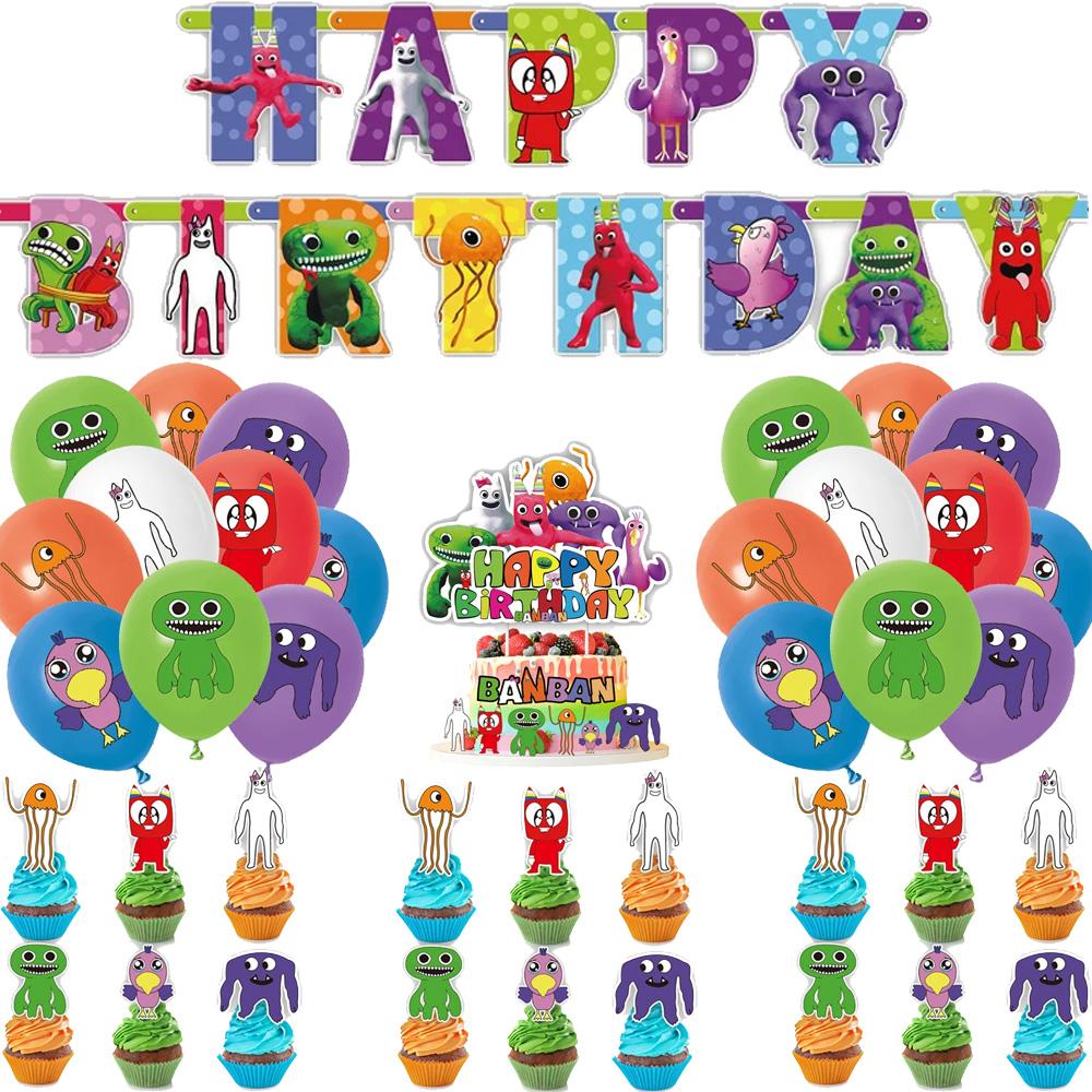 Garten Of Banban Birthday Balloons Party Supplies Gift Bags Plates Cutlery Decorations Child Birthday Party Favors Baby Shower