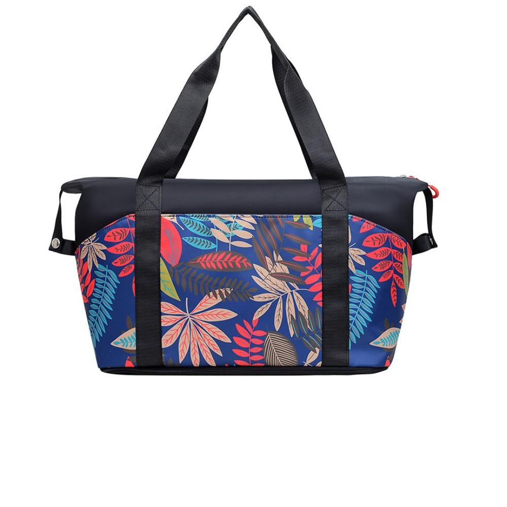 

Waterproof Nylon Travel Duffel Bag Large Capacity Fitness Training Bag Carry on Luggage Bag Gym Style5