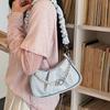 Folded Cloud-shaped Design for A Bag. Women's Fashionable Bag for The Armpit. Single Shoulder Strap Crossbody Bag.