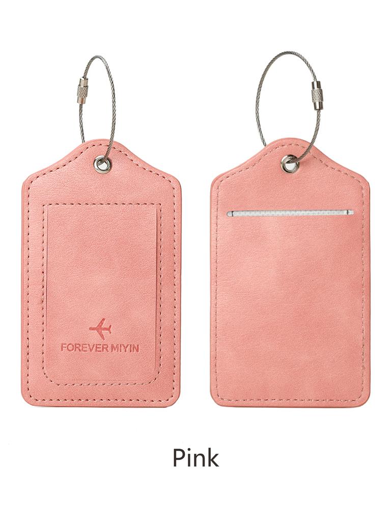 Clips de pașaport RFID minimalist și la modă + etichetă de bagaj din piele PU 2 bucăți/set potrivit pentru bărbați și femei accesorii de călătorie