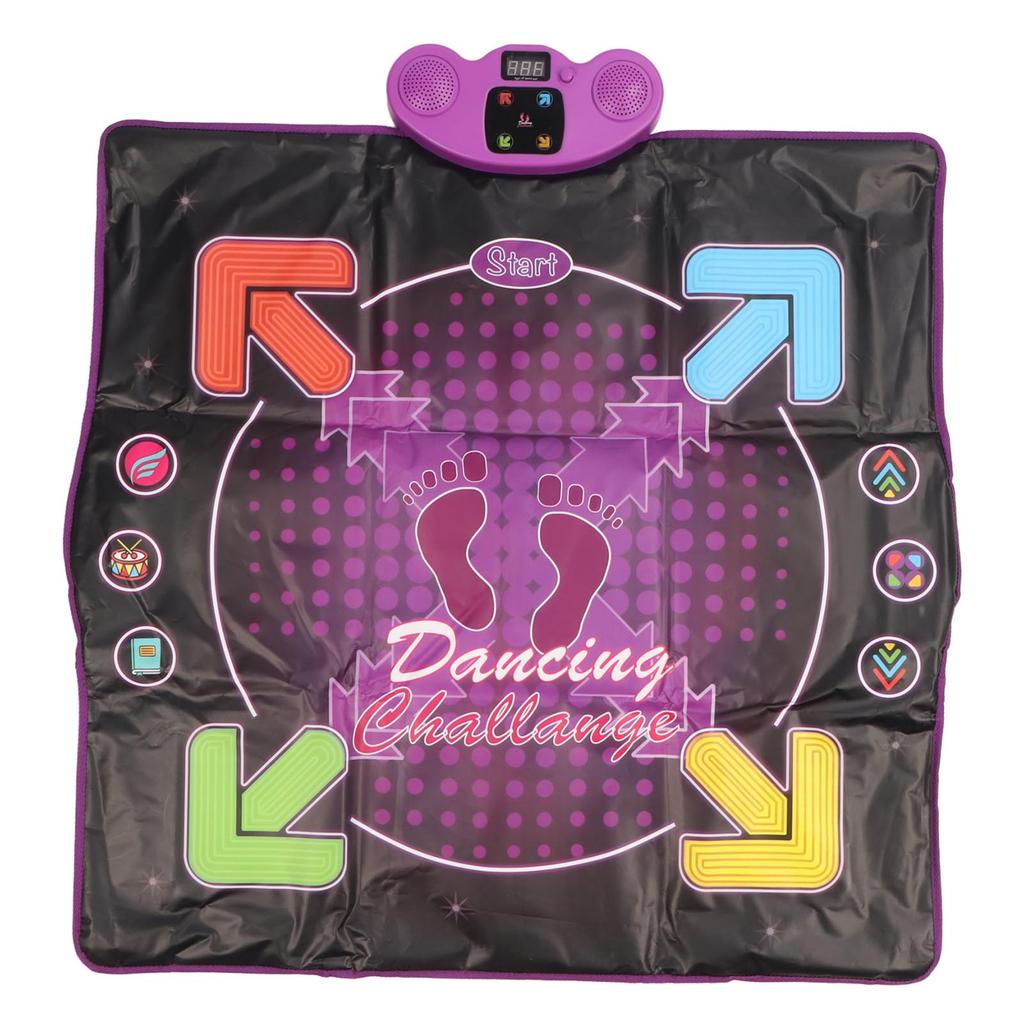 Dance Mat Wireless Bluetooth AUX Built in Music 4 Gaming Modes Electronic Dance Pad Game Toys with Mic for 3 Years Old