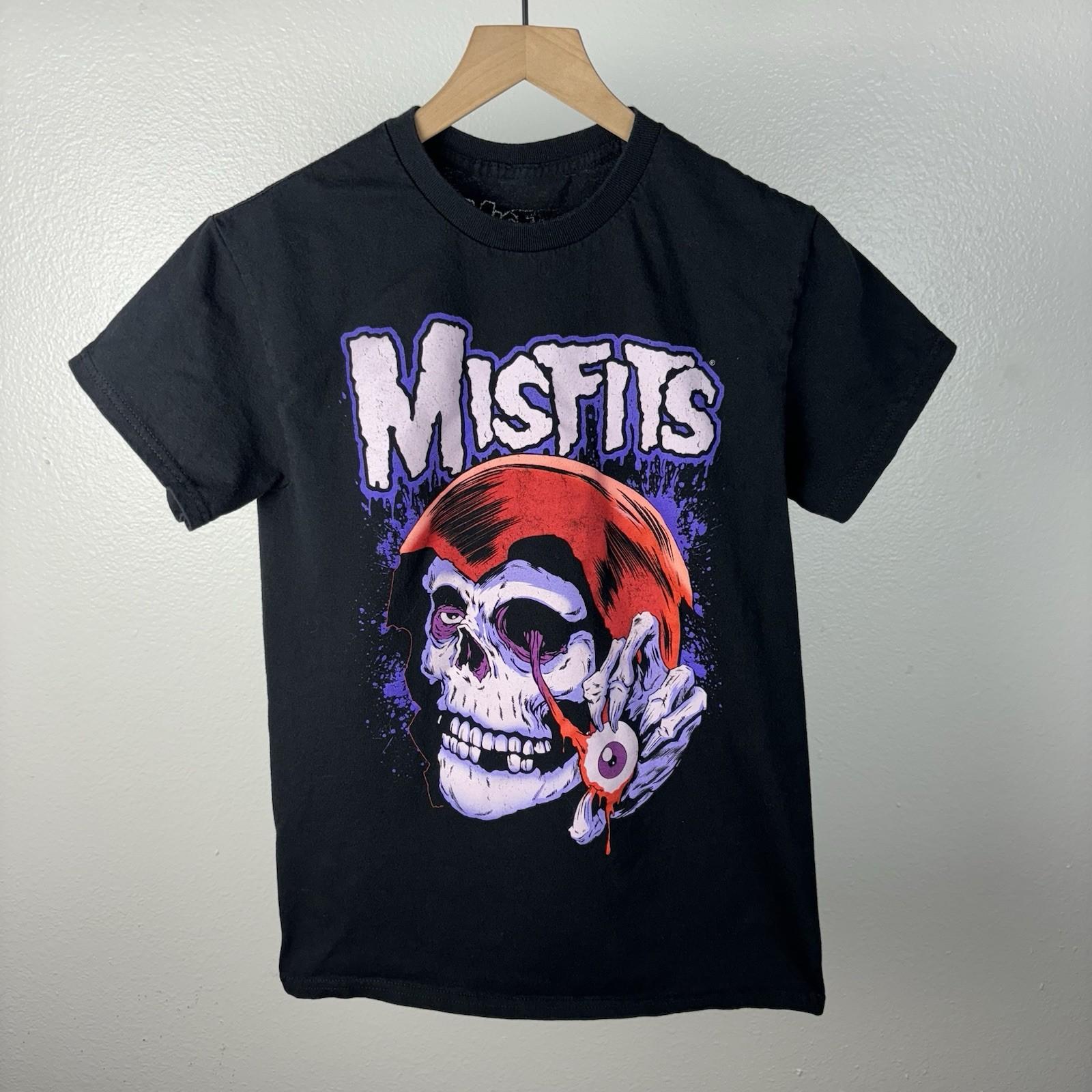 OFFICIAL Misfits Metal Punk Grunge Skull T Shirt Size Small Big Graphic Unisex T-Shirt S