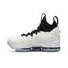 Nike Lebron 15 Grade School 'Graffitti' (Unisex) White / Black-White Kids' Basketball Shoes AQ6176 100