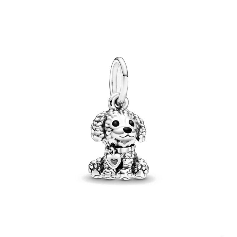 925 Silver Monkey, Elephant Beads, Dog and Cat Pendant Suitable for European Original Bracelet DIY Accessories Exquisite Jewelry