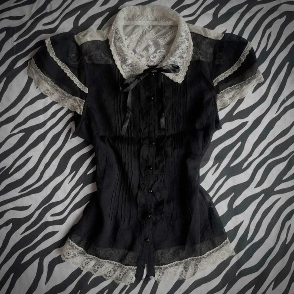 TrendHub Harajuku Dames Shirts Modieuze Casual Geruite Print Chique Emotionele Meisjes High Street Rock Gothic Dagelijkse Topjes met Korte Mouwen