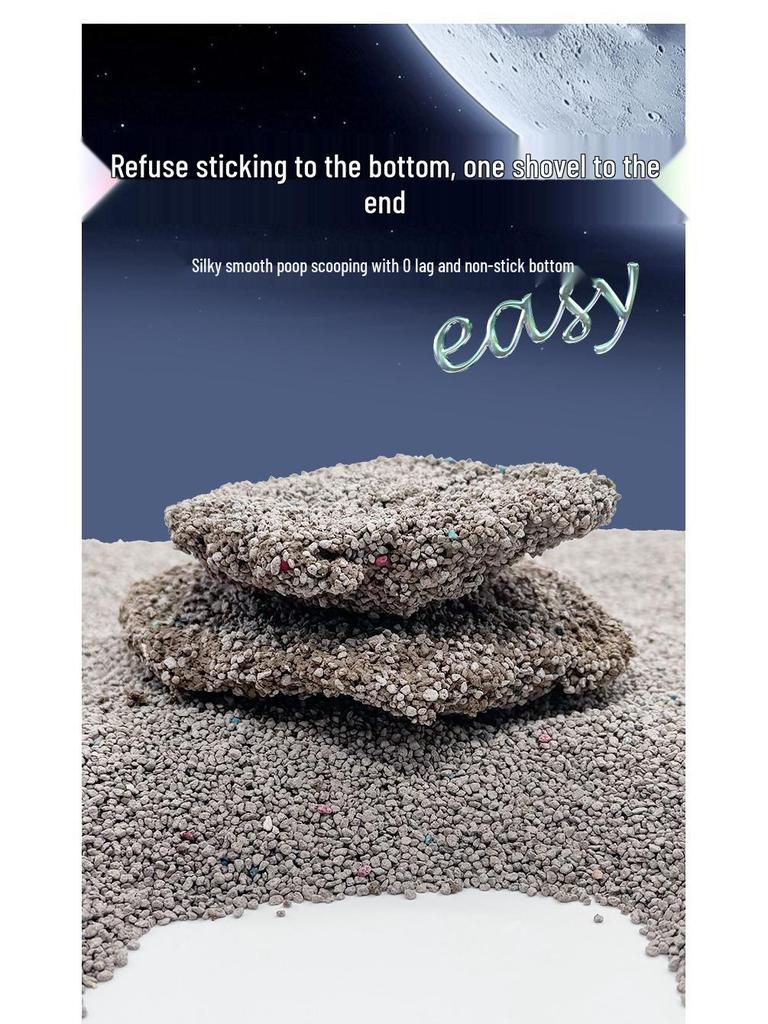 Cat Jie 20kg Cat Litter - Free Shipping, Low Dust, Deodorizing Mineral Sand with Activated Carbon, Bentonite & Sodium-based Mix.