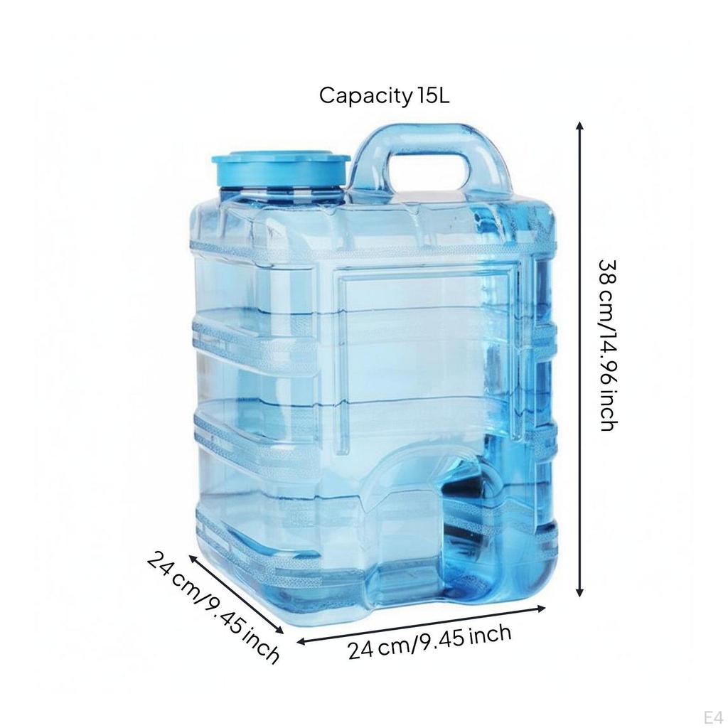 Drinking Bucket PC Material Large Capacity Water Container Household Storage