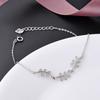 Tancise Mode 925 Sterling Silber Armband für Frauen Blattförmige Zirkon Kette Armbänder Hochzeit Edlen Schmuck Geschenk