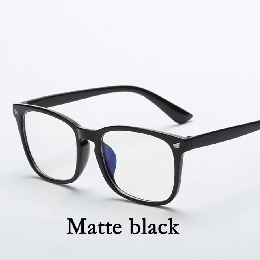 Fashion Unisex Square Glasses Plain Glasses Full Frame Glasses for Men and Women Radiation Protection Optical Glasses