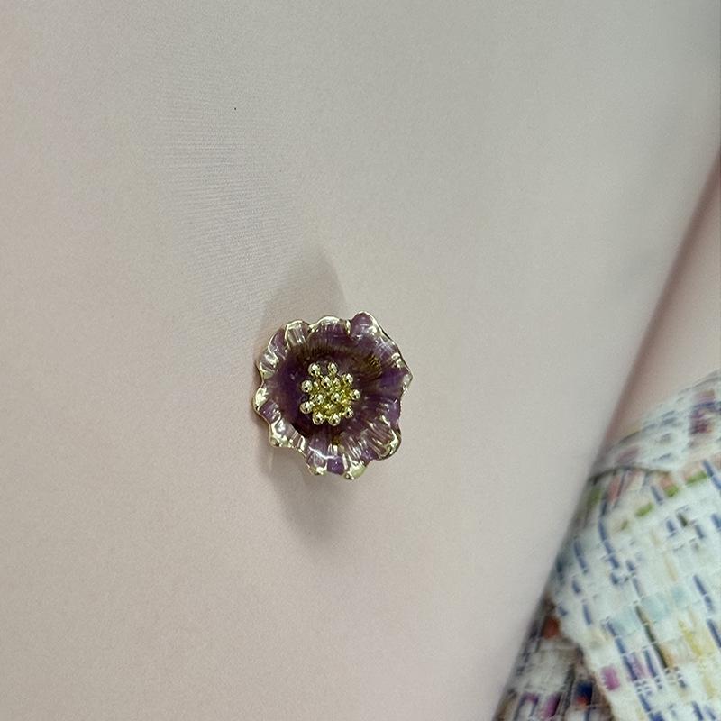 

YESYI Three-Dimensional Flower Alloy Buttons – 3D Chinese Style Double-Sided Wool Coat Buttons