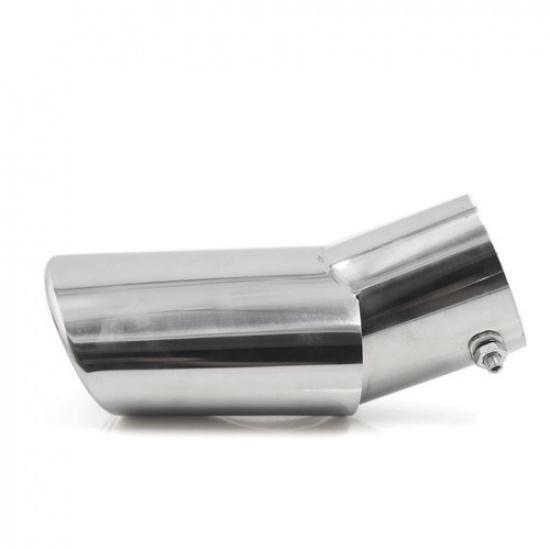 Stainless Steel 75mm / 3" Inlet Slant Cut Car Exhaust Muffler Tip Tail Pipe