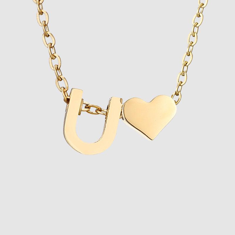 St. Delan DIY 3D Heart Necklace: Personalized Non-Fading Clavicle Chain