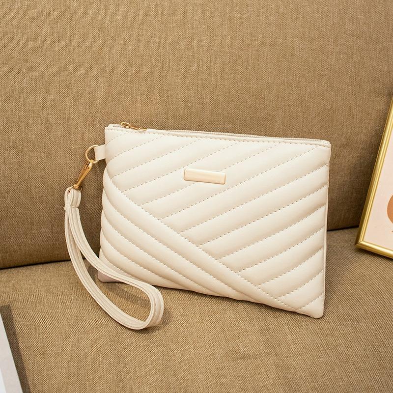 Stylish Women Wristlet Bag Women Leather Envelope Design Bag Shopping Traveling Portable Small Purse Clutch Wallet Phone Pouch белый 1960₽