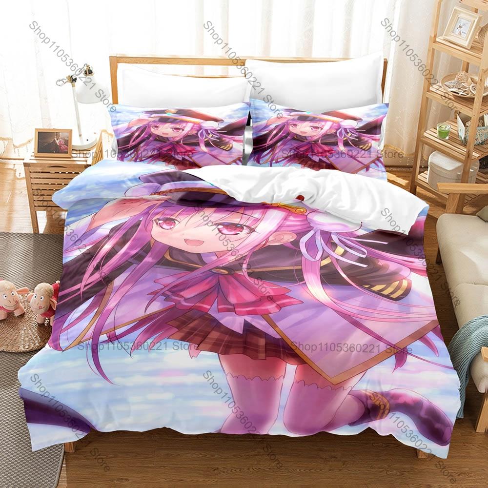 All Seraph Squad Character Print Heaven Burns Red Game Duvet Cover + 2 Pillowcases Twin Full Queen King Gamer Bedding Set