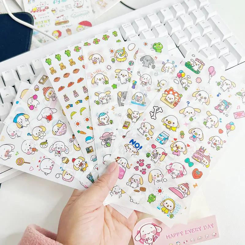 Kawaii Panda Creative Cartoon Stickers Cute Guka Hand-Painted Stickers High-Value Stationery Diy Hand-Painted Handbook Stickers