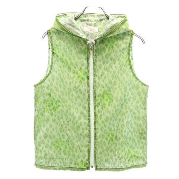 Chloe Leopard Zip Best L Green system hood Women Used