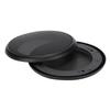 2PCS 4inch Metal Audio Speaker Covers Protective Decorative Circle Mesh Cover Black+Black