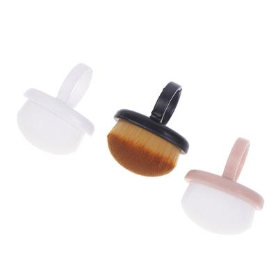 Nail Art Prachový štětec Přezkový štětec Oválný gelový Čištění prachu Make-up štětec ve tvaru prstenu Manikúra Nástroje
