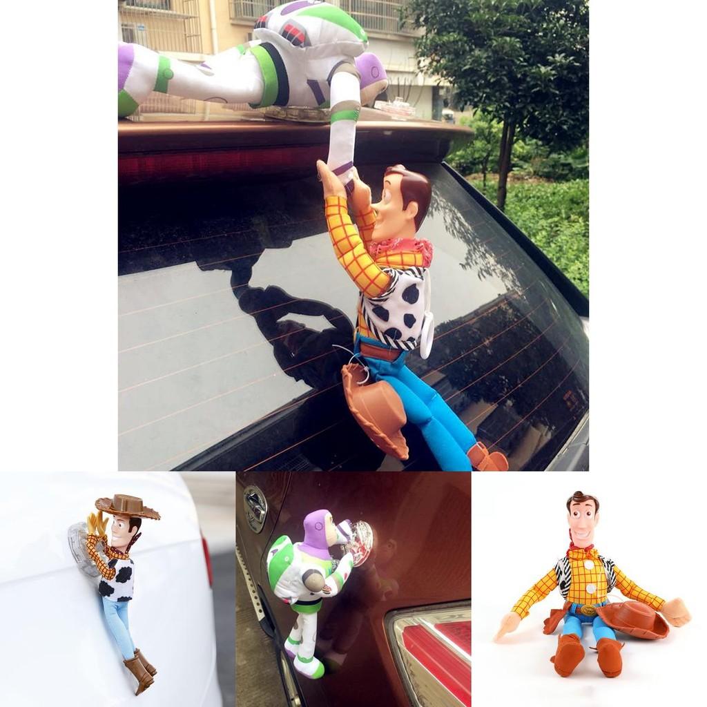 Soft And Adorable Plush Toy Story Woody And Buzz Car Doll Highly Similar To Cartoon Characters Perfect As A Car Pendant