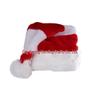 Cross-Border eBay Christmas Hat: Red/Green & Red/White Splicing, Long Plush, Holiday Decoration Accessory