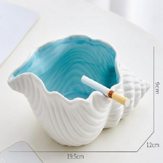 Starfish Seashell Ceramic Jewelry and Storage Tray with Marine Ornament Design