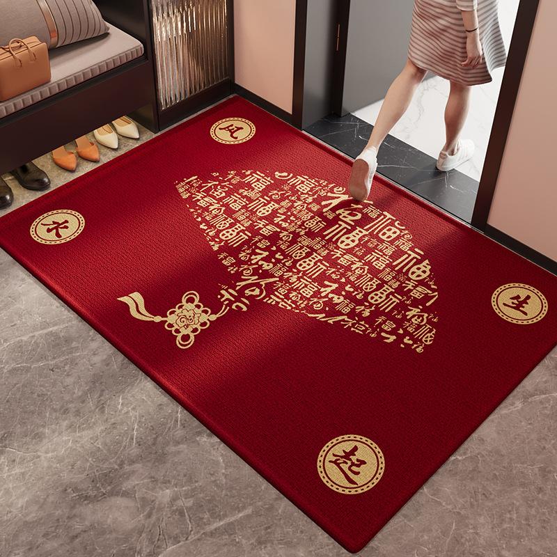 Entry Door Floor Mat, Entrance Door, Dirt-Resistant And Non-Slip Foot Mat At The Entrance, Easy To Take Care Of, Crystal Velvet Floor Mat 50*80cm (crystal velvet)