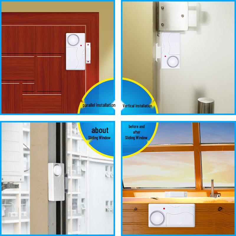 Wireless Electronic Door Magnet Alarm: Remote Control, Anti-Theft, Epidemic Prevention, Room Door Switch Reminder