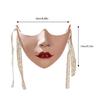 Painted Beauty Mask Masquerade Mask Party Mask Aesthetic Mask Mechanical Half Face Mask for Halloween Christmas Cosplay