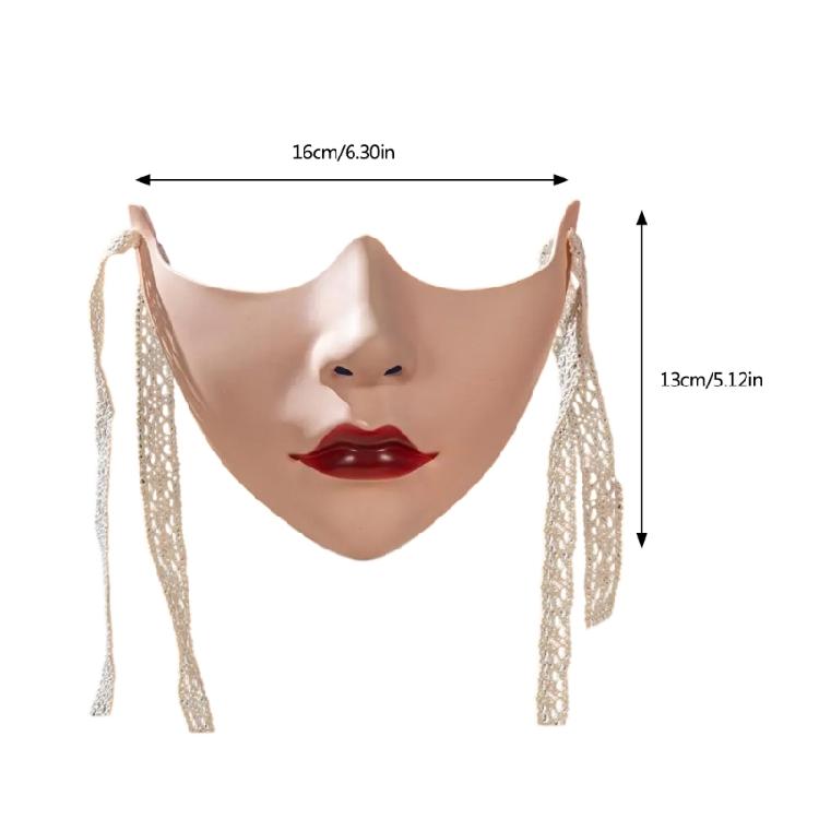 Painted Beauty Mask Masquerade Mask Party Mask Aesthetic Mask Mechanical Half Face Mask for Halloween Christmas Cosplay