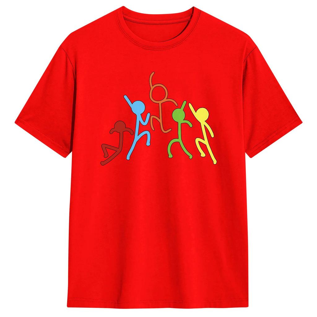 Alan Becker Gaming Fighting T-Shirt Sommer Trendig Cool T-Shirts Unisex Baumwolle T-Shirts Kurzarm Vintage Tops