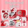 Children's Educational Play Kitchen Set with Electric Appliances and Tableware
