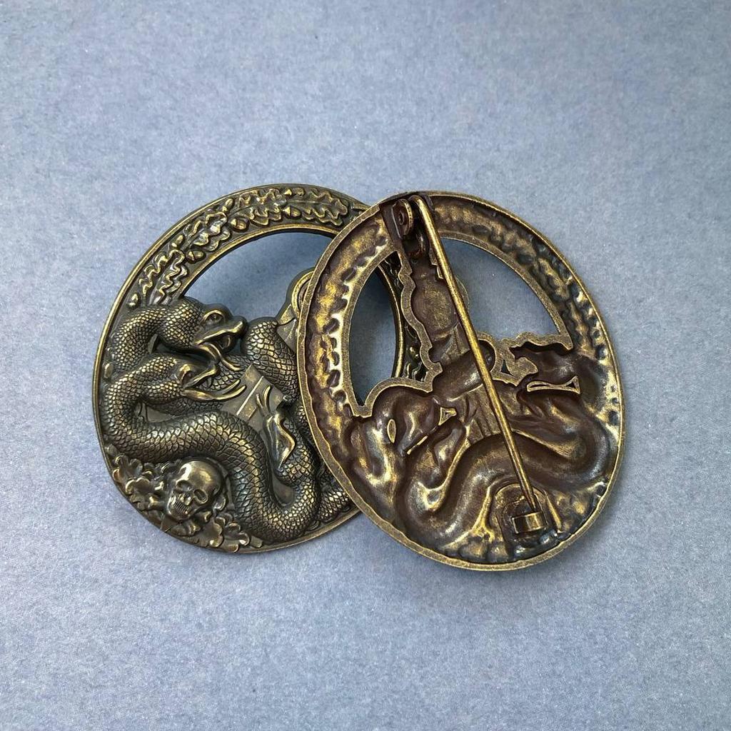 Medaglia Anti-Turismo Tedesca, Medaglia Commemorativa Straniera, Medaglia Sovietica, Spilla Medusa Hydra, Distintivo Teschio, Regalo di Natale, Calze della Befana