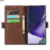 Premium Lederhülle für Samsung Galaxy Note 8 9 10+ 20 Ultra 5G Holster Magnetknopf Brieftaschenhülle Fundas Coque