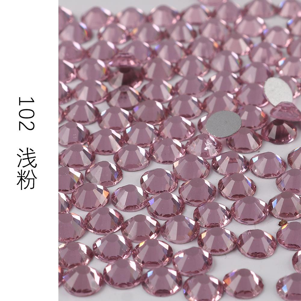 Verre Rond Strass Manucure DIY Diamant Bijoux, Accessoires Coque Téléphone Portable Autocollant Strass, Verre Cristal Fond Plat Strass Imitation Diamant