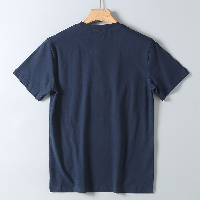 Trade Surplus American Retro Trendy Native American Style Niche Short-Sleeve T-Shirt for Men, All-Cotton, Washed and Brushed, Round Neck, Half-Sleeve