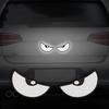 1 Paar Motorfiets Auto Duivels Oog Reflecterende Stickers Voor Achter Plakker Decoratieve Reflecterende Stickers Voertuig Decoratie