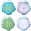 A Top Quality DIY Flower Shape Coaster Mold Silicone for Epoxy Resin Handmade Craft Fruit Dish Clay Plaster Casting Mould Home