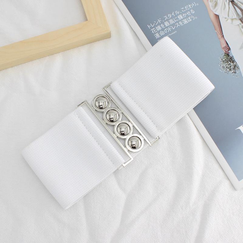 Rochie Simplă de Damă Talie Elastică Sigiliu Lat de Talie Curea Elastică Decorativă Trei Mărimi