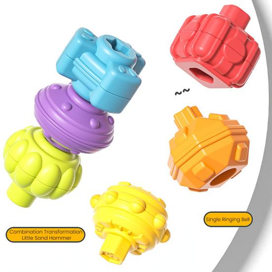 Cartoon Elephant Truck Toy Shape Sorting Matching Color Cognition Stacking Fine Motor Skills Busy Cube Sensory Toy Toddlers Boys